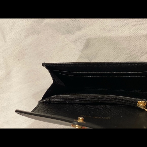 Honey Perforated Saffiano Leather Wristlet - Picture 8 of 9